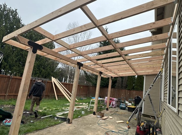 Patio Cover With Asphalt Shingle Roof 2