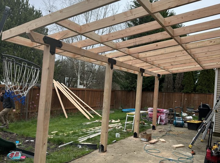 Patio Cover With Asphalt Shingle Roof 7