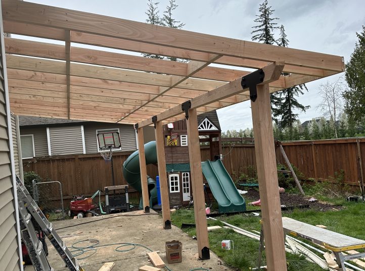 Patio Cover With Asphalt Shingle Roof 4