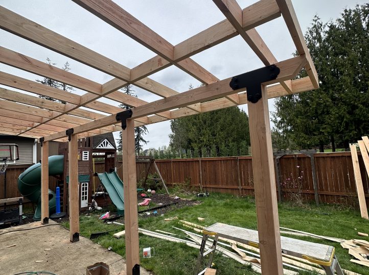 Patio Cover With Asphalt Shingle Roof 3