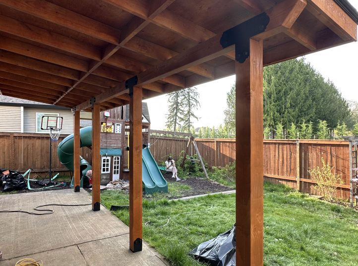 Patio Cover With Asphalt Shingle Roof 12