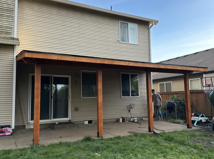 Patio Cover With Asphalt Shingle Roof 15