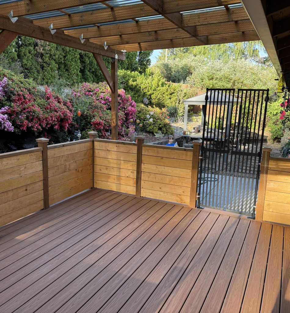 Deck with patio