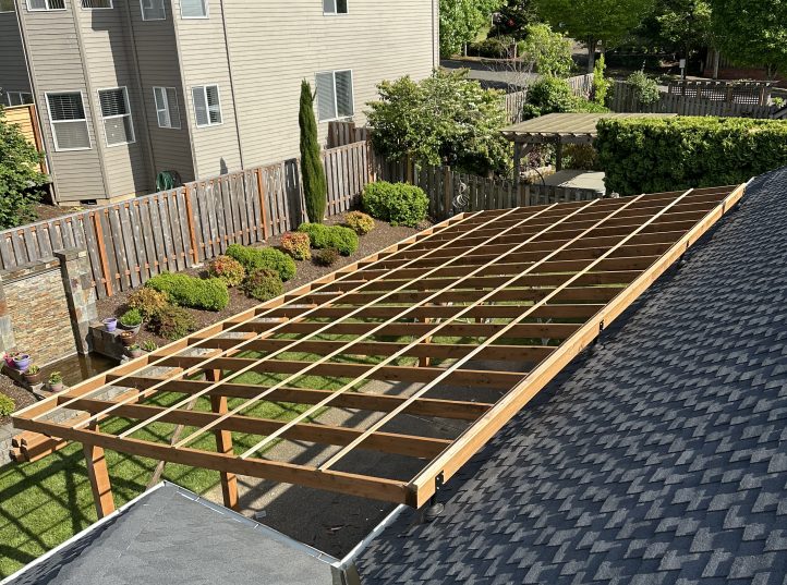 Cedar Patio Cover with Polycarbonate Roof 0
