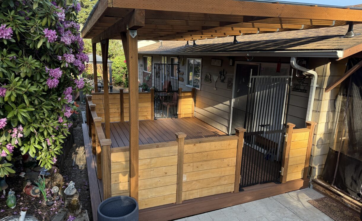 How to care for a wood or wood-polymer composite deck