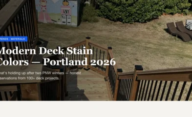 Modern Deck Stain Colors for 2026: What Actually Works in Portland